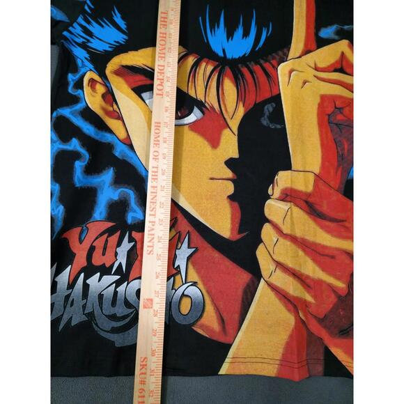 Yu Yu Hakusho AOP Shirt Size XL Yusuke Urameshi Vintage Modern Double Sided Aop - Picture 2 of 4